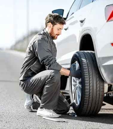 Convenient mobile tyre fitting